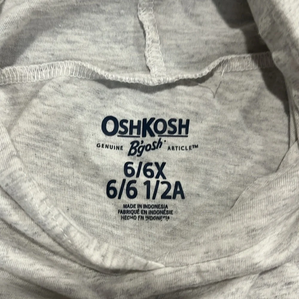 Kids Gray Hoodie with Patterned Sleeves